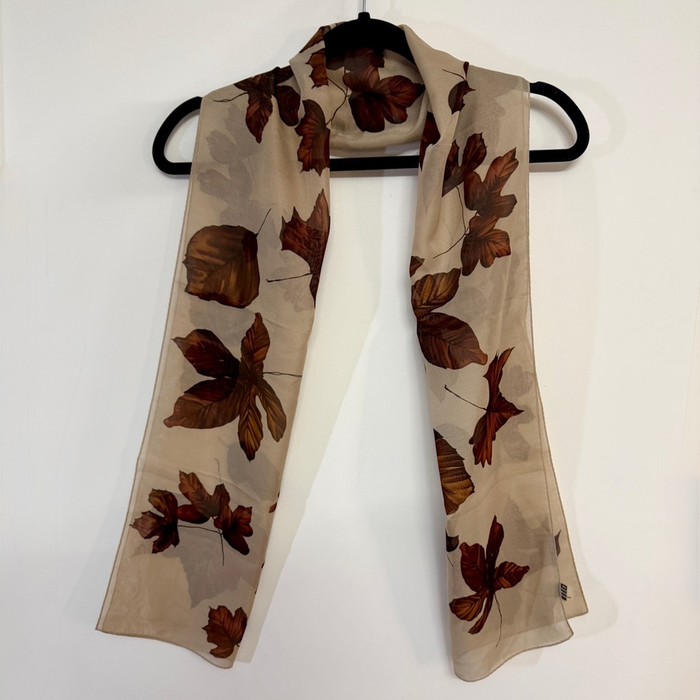 Brown Leaf Scarf - BUNDLE AVAILABLE